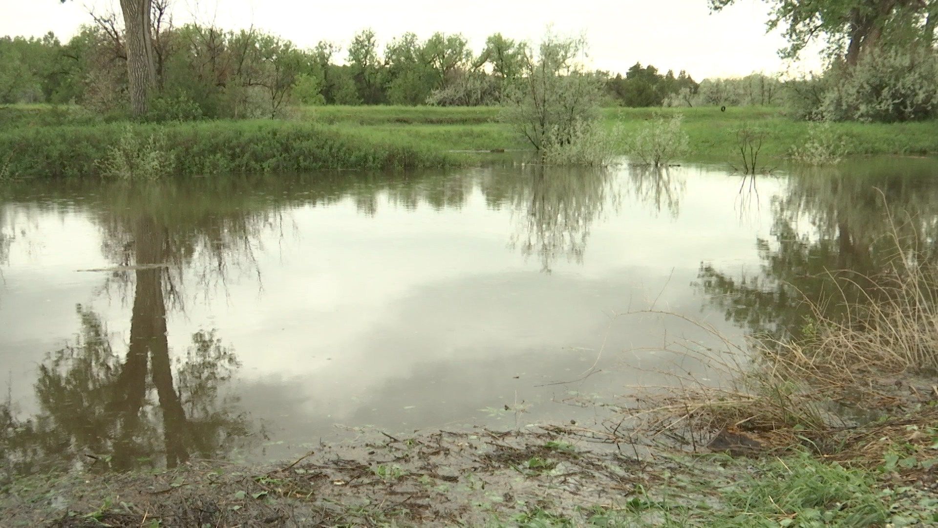 After Hail, Roundup Hit with Flooding News, Weather